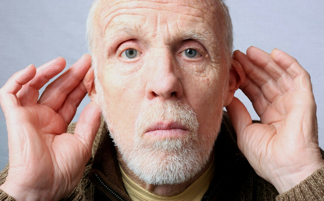 person listening attentively