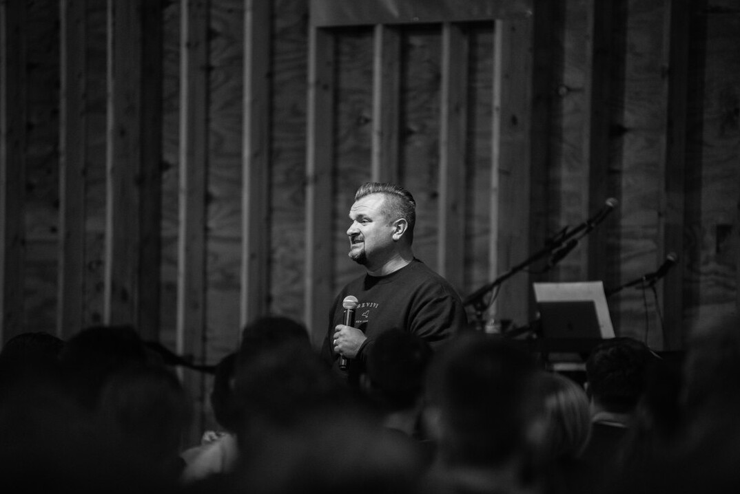 charismatic speaker on stage